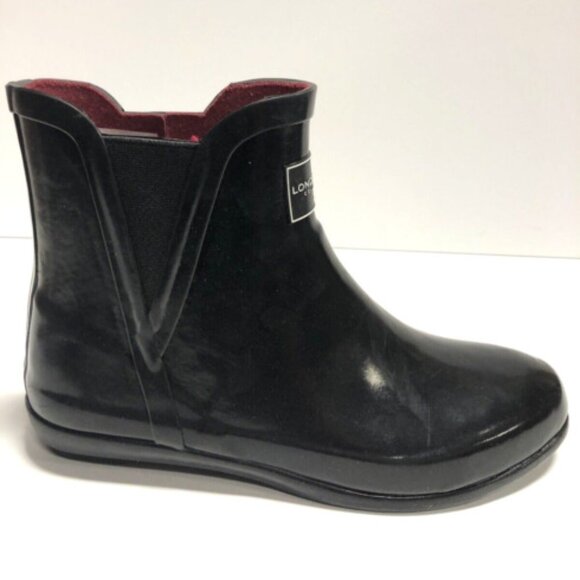 London Fog Women’s Piccadilly, Black Rain Boots, Size 9 M - Picture 1 of 6